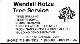 Wendell Hotze Tree Service